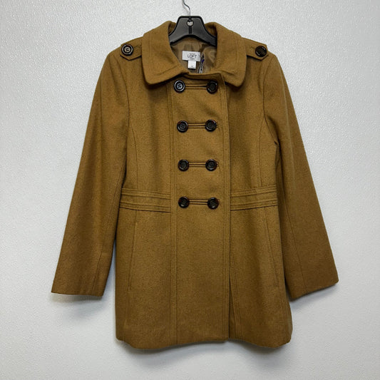 Coat Peacoat By Loft O In Camel, Size: 10petite