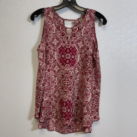 Red Top Sleeveless Allison Joy, Size M