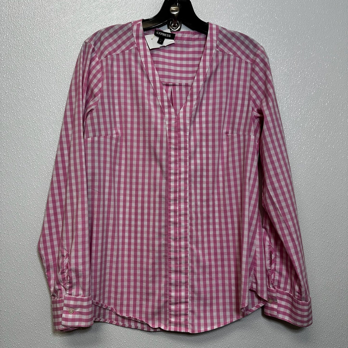 Pink Top Long Sleeve Express O, Size M