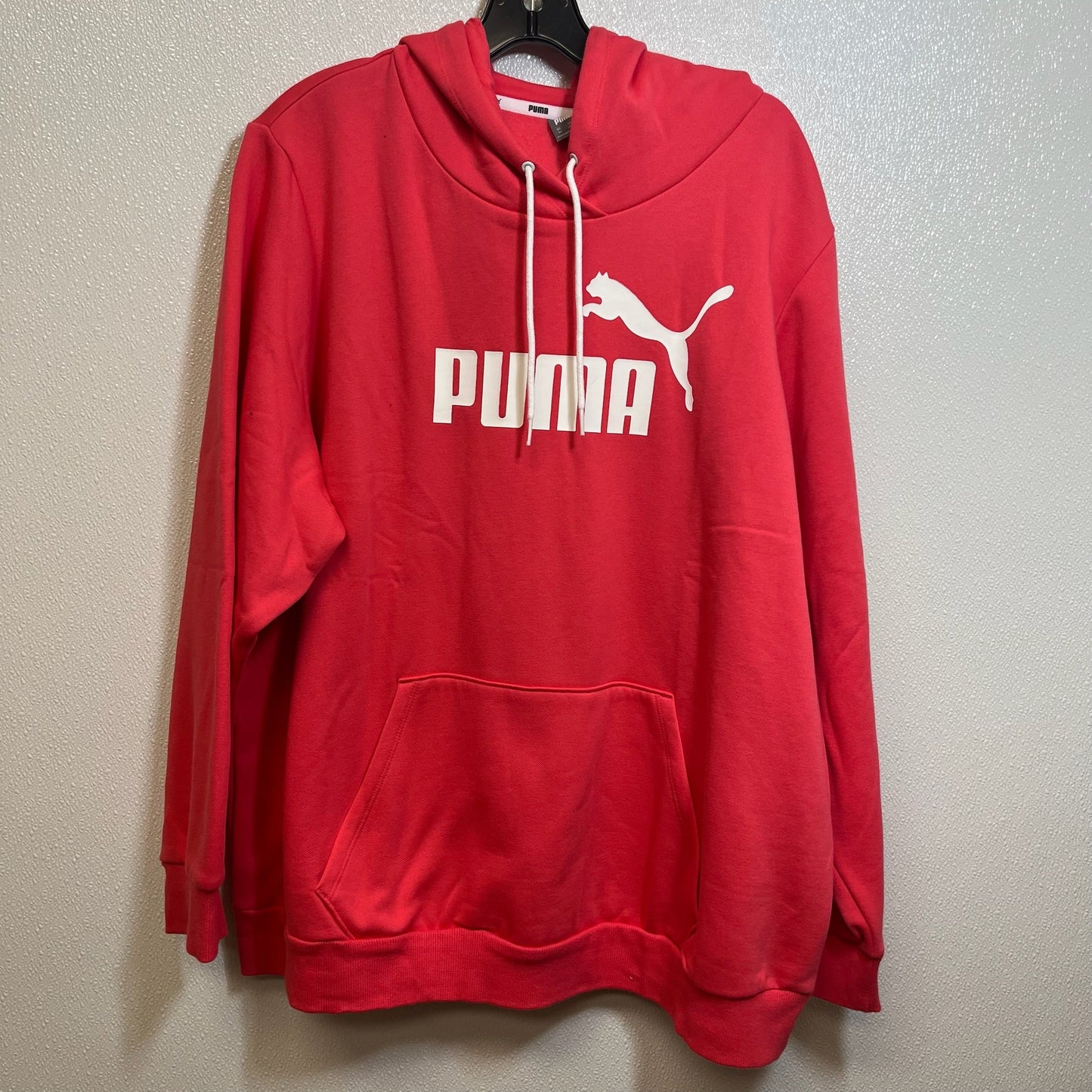 Sweatshirt Hoodie By Puma In Coral, Size: 3x