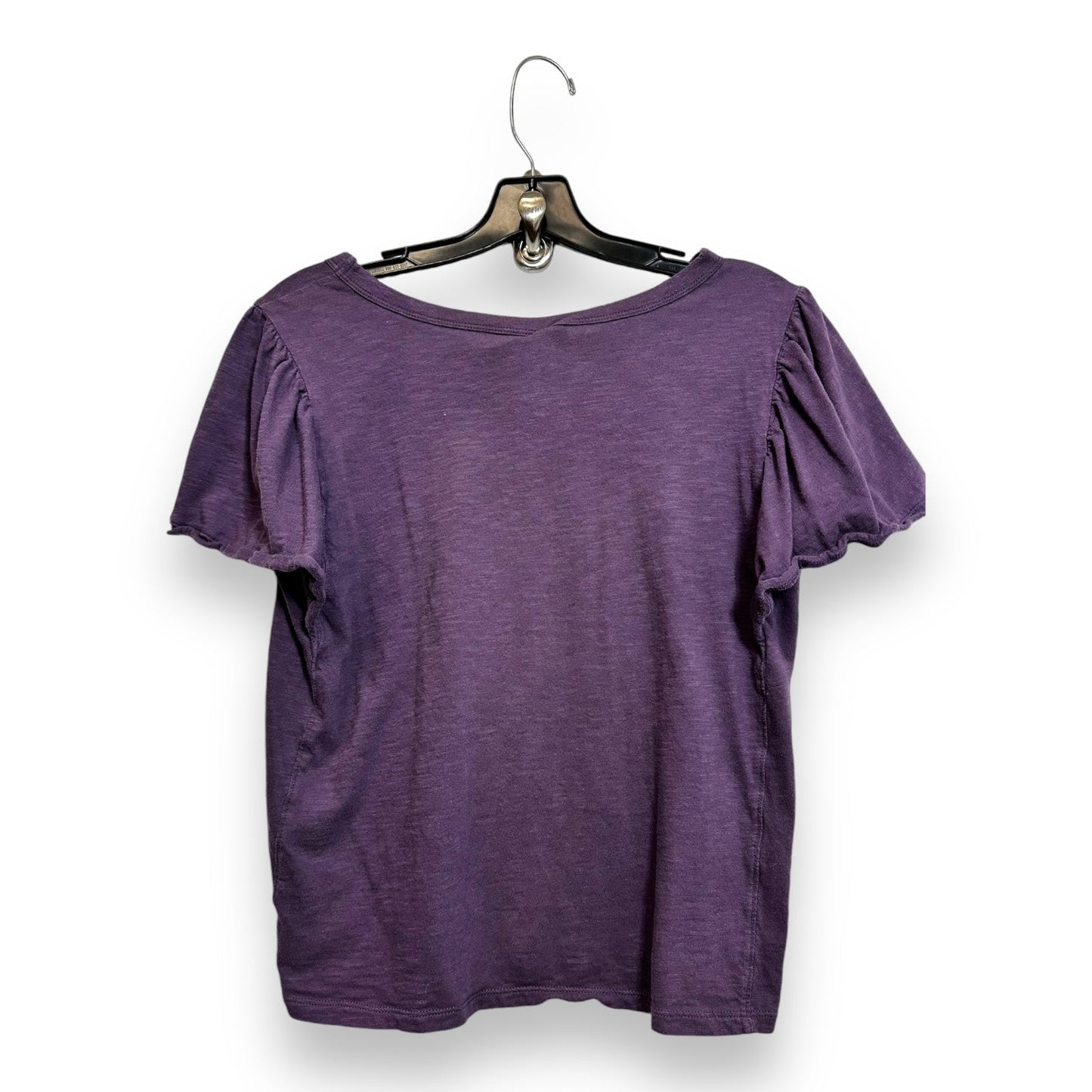 Top Short Sleeve By Sonoma O In Plum, Size: S