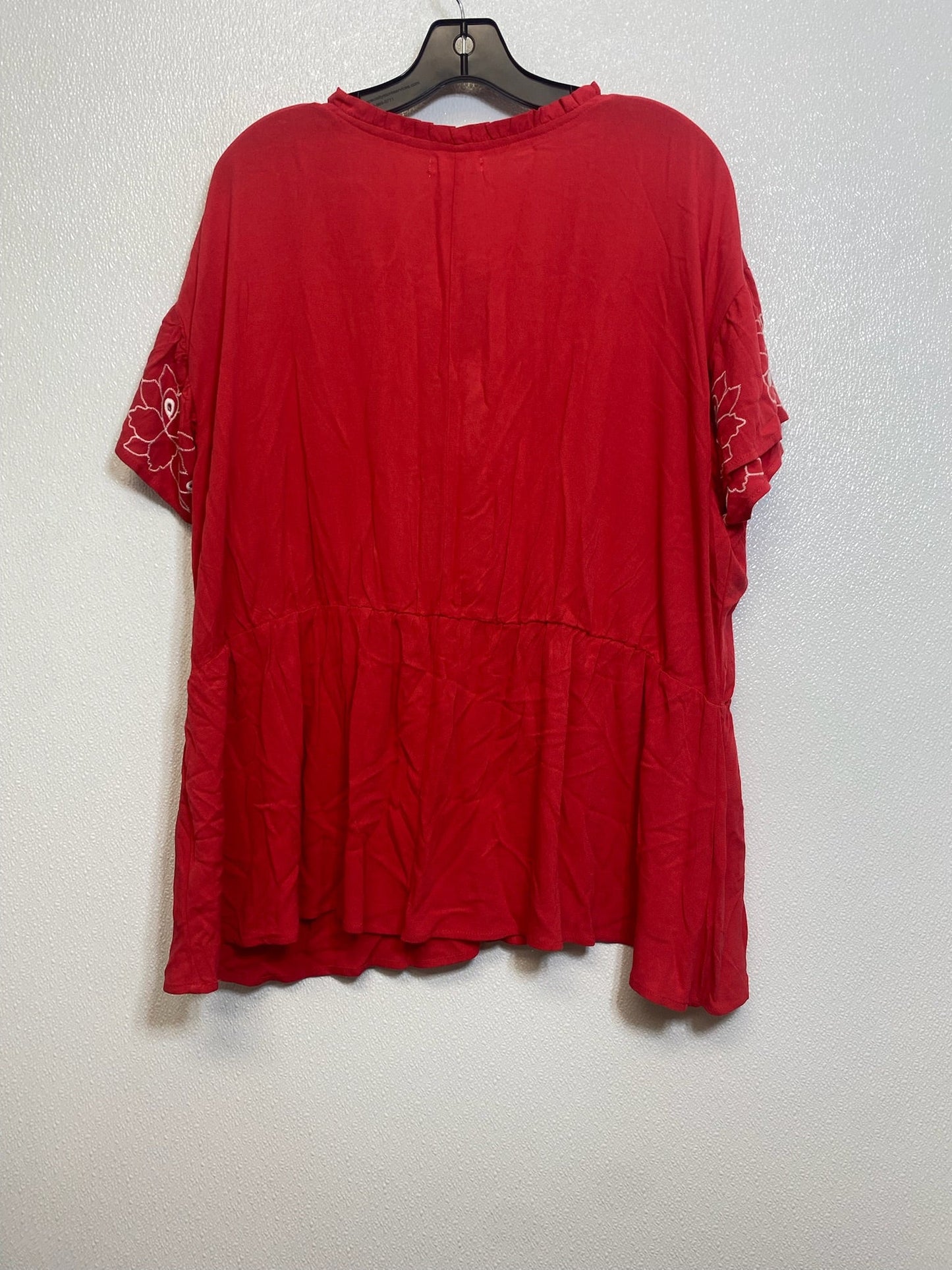 Red Top Short Sleeve Maurices, Size 2x