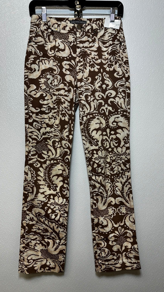 Tan Pants Ankle Saks Fifth Avenue, Size 2