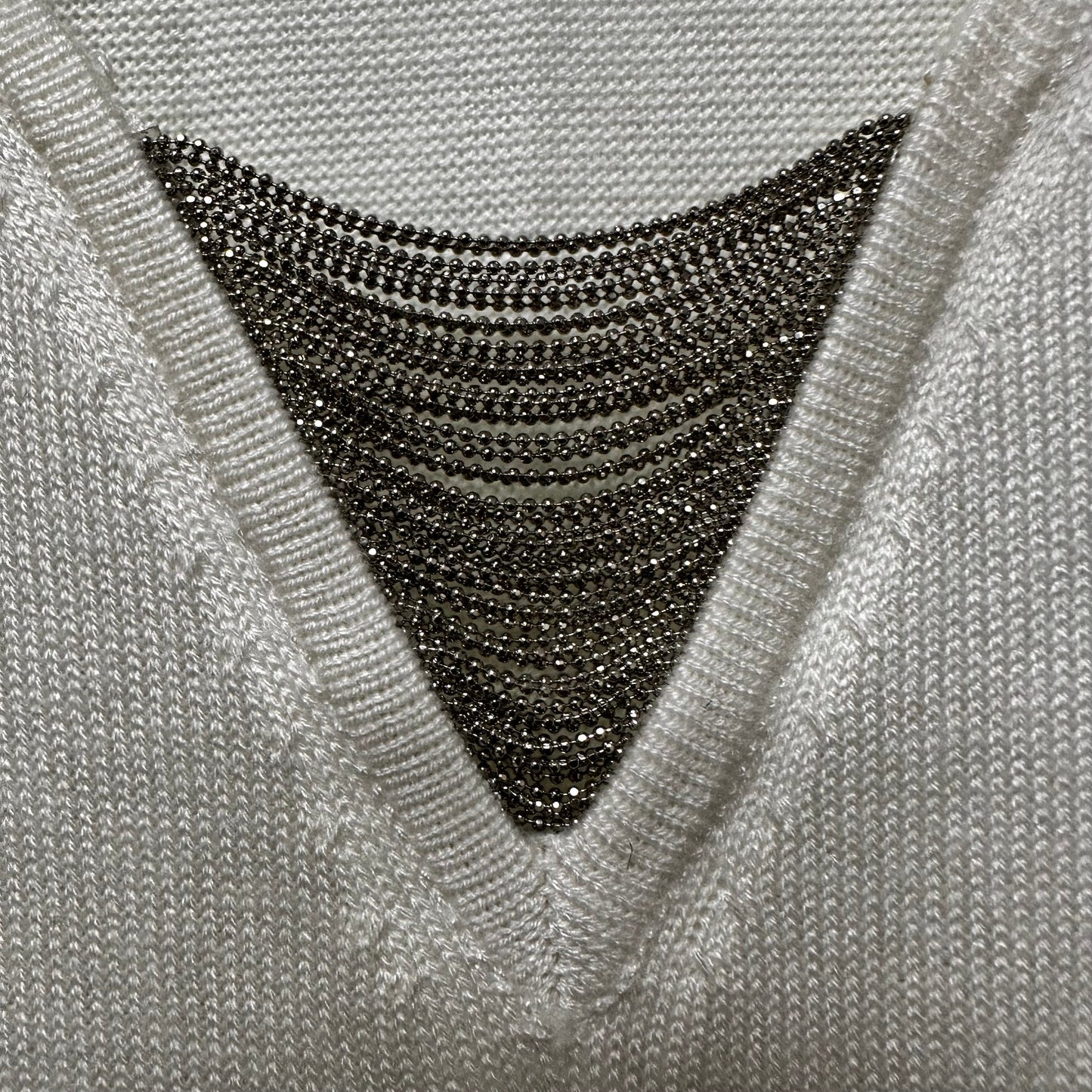 Ivory Sweater White House Black Market, Size M