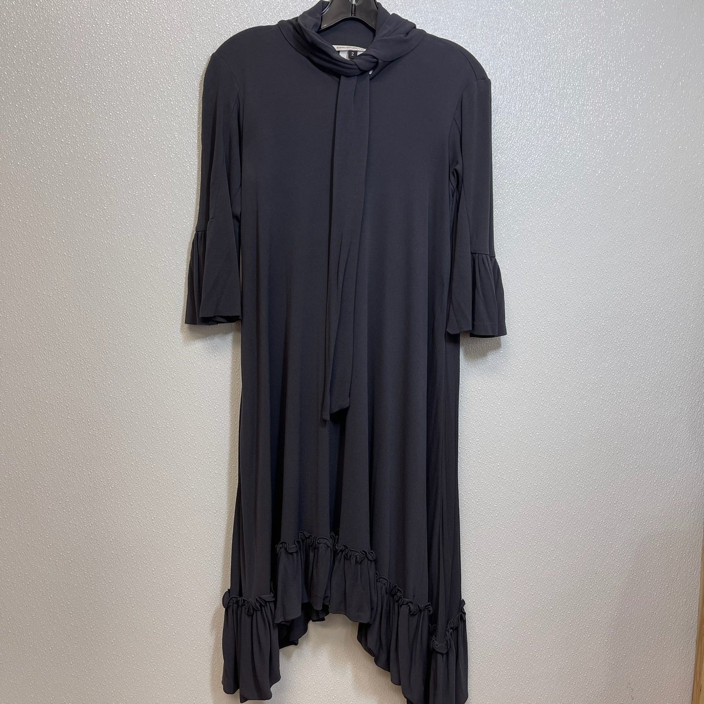 Dress Casual Maxi By Diane Von Furstenberg In Grey, Size: 2