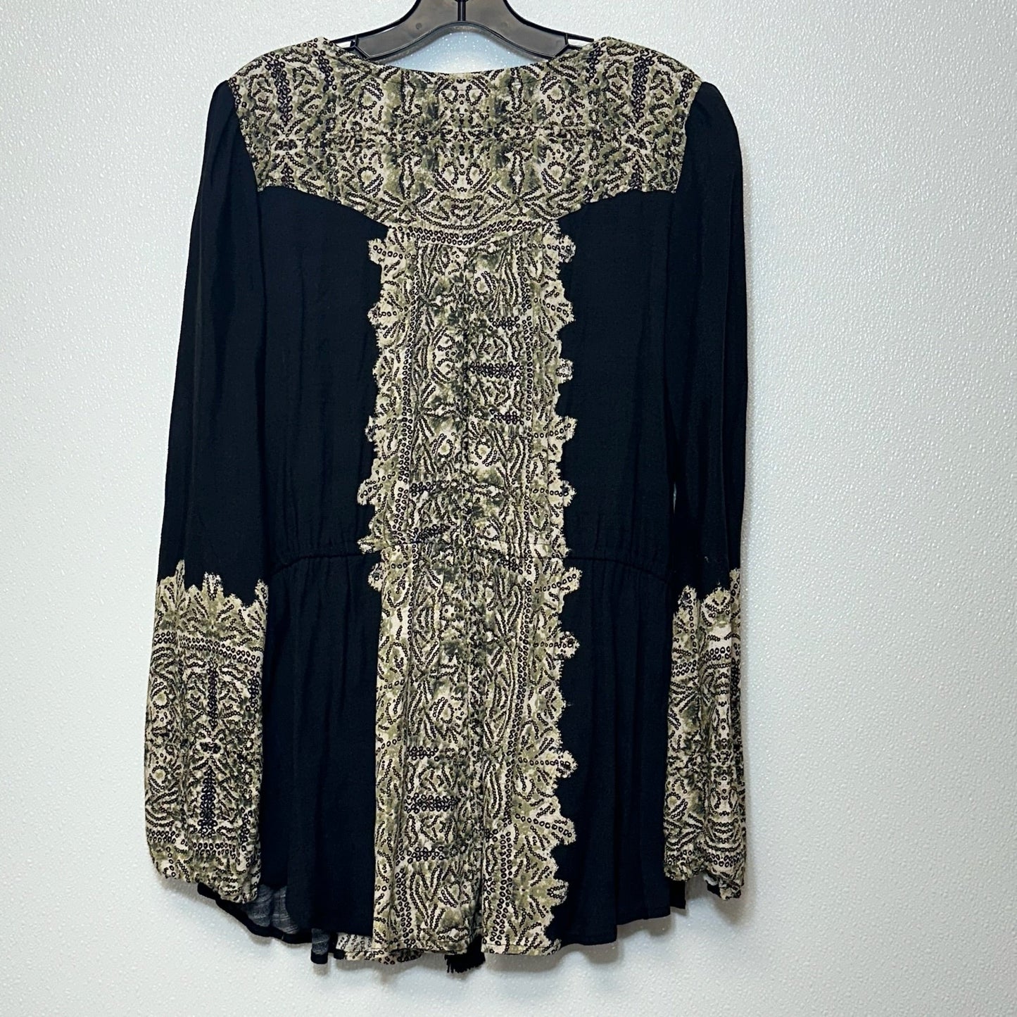 Black Top Long Sleeve Free People, Size M