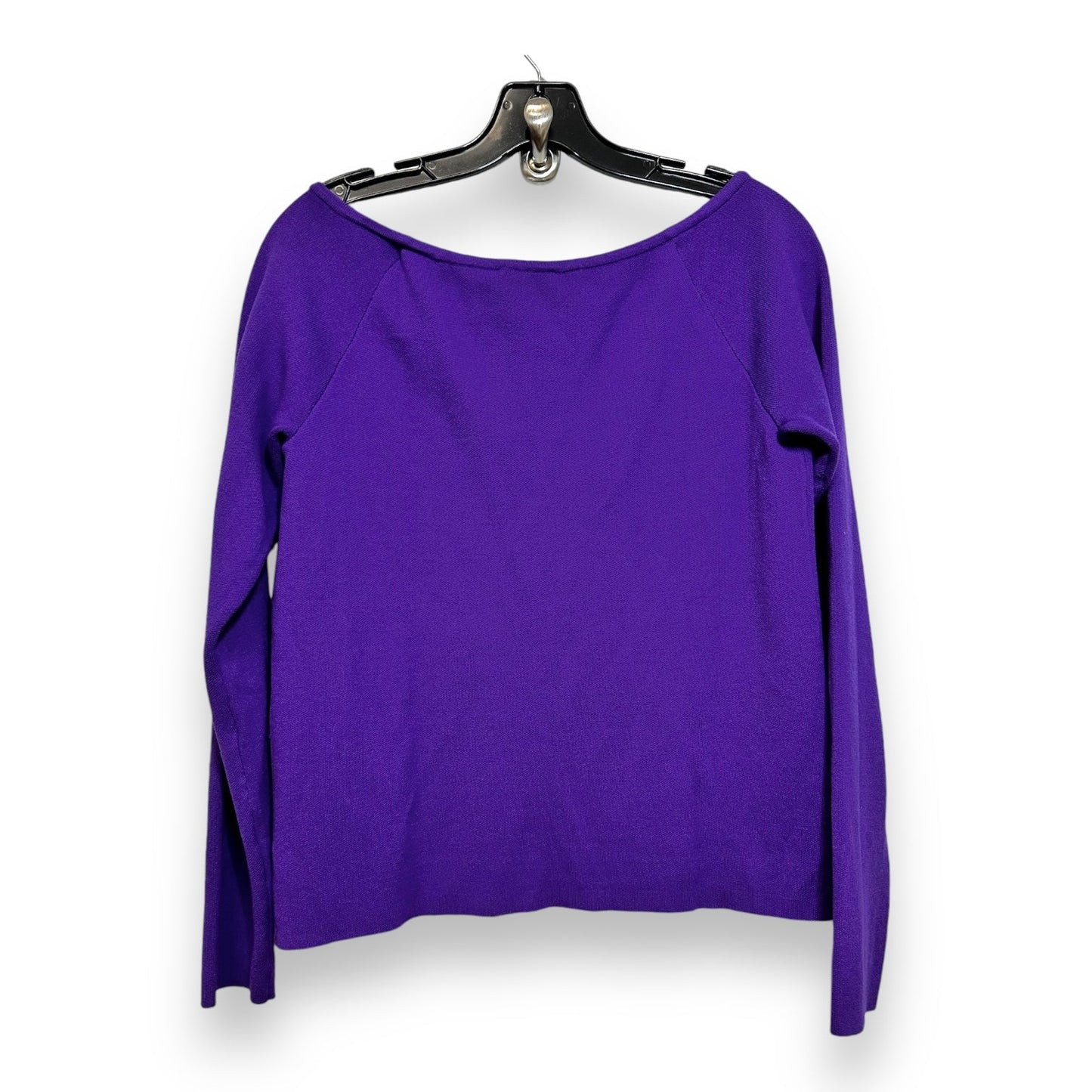 Sweater By Ann Taylor In Purple, Size: L