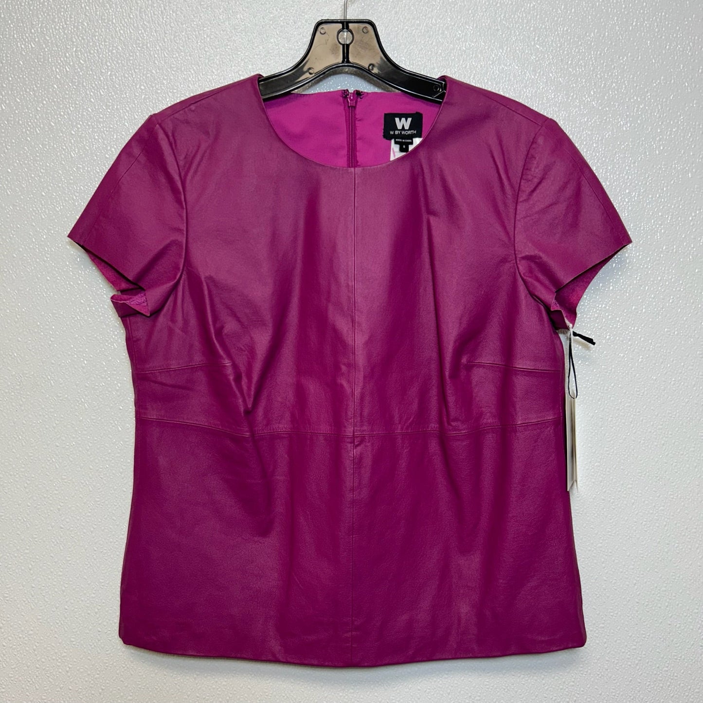 Wine Top Short Sleeve Clothes Mentor, Size 6