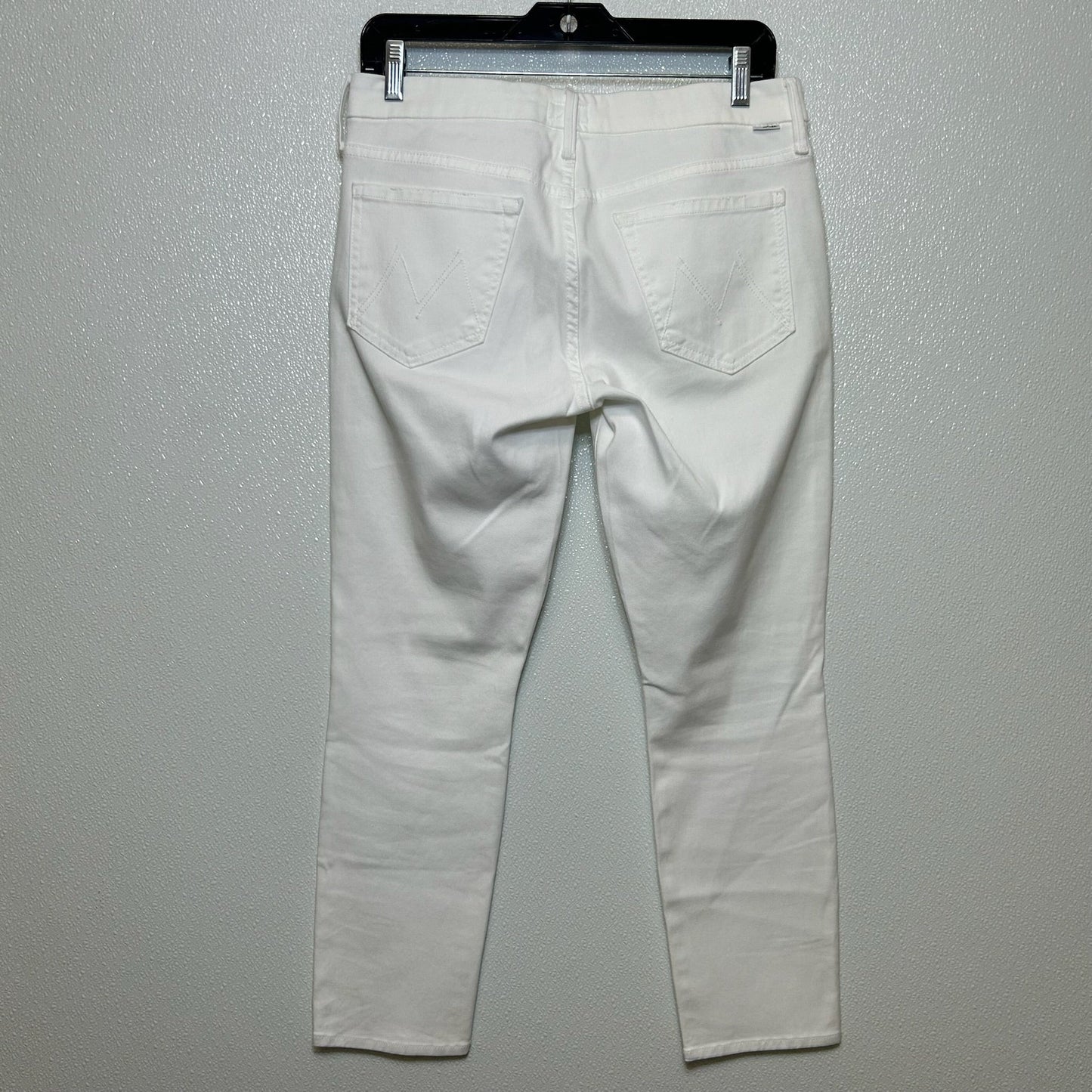 Jeans Straight By Mother Jeans In White, Size: 8