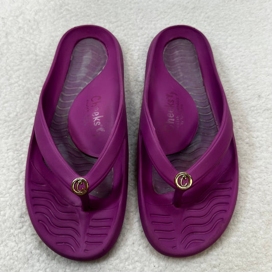 Fuschia Sandals Flip Flops Clothes Mentor, Size 8
