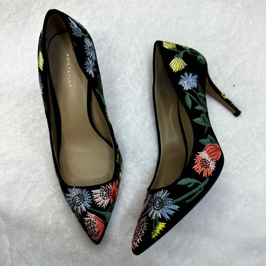 Floral Shoes Heels Stiletto Ann Taylor, Size 8.5