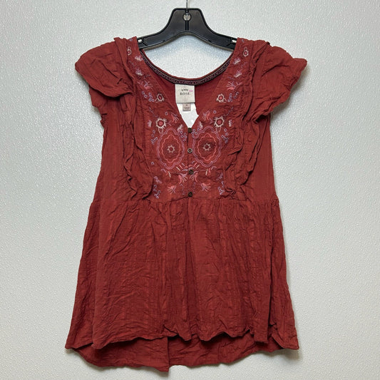 Rust Top Short Sleeve Knox Rose, Size M