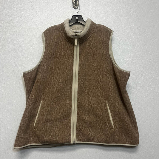 Vest Other By Croft And Barrow In Beige, Size: 3x