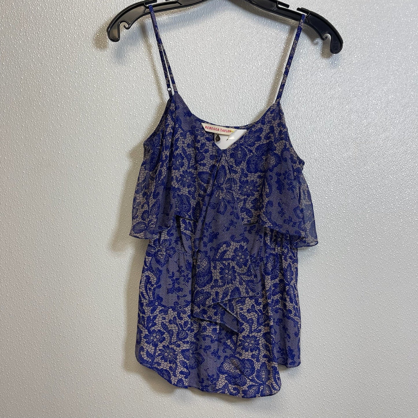 Blue Top Sleeveless Rebecca Taylor, Size S