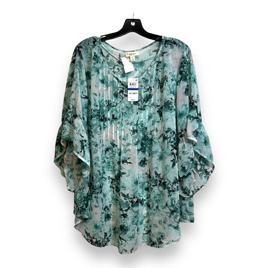 Top Long Sleeve By Style And Company In Green, Size: Xl