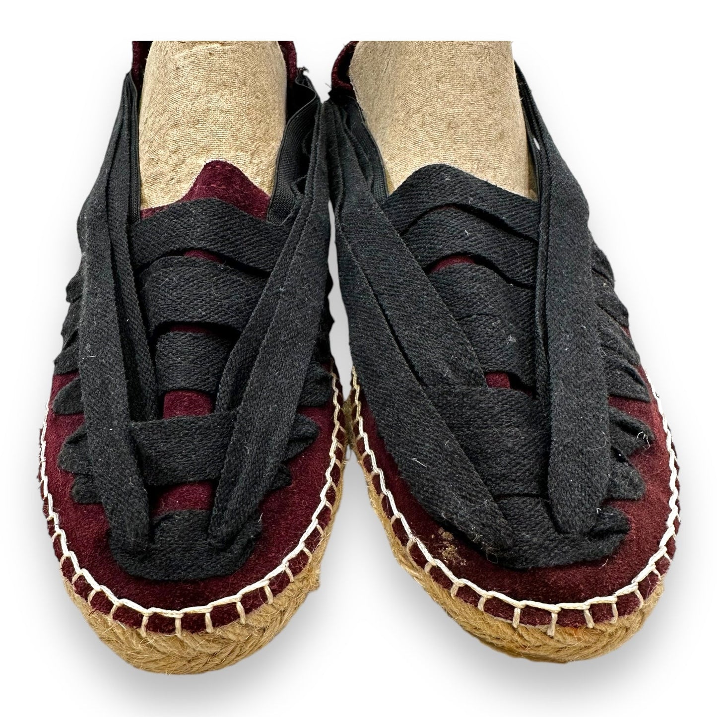 Shoes Flats Espadrille By Free People In Black Red, Size: 8.5