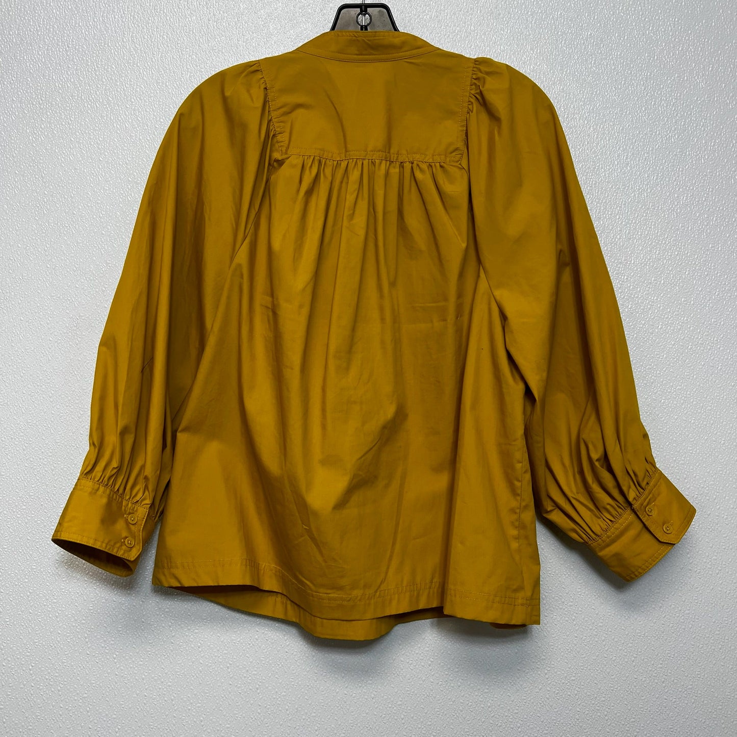 Top Long Sleeve By Banana Republic O In Mustard, Size: M