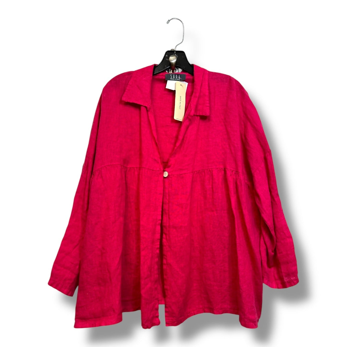 Top Long Sleeve Basic By Clothes Mentor In Fuschia, Size: S