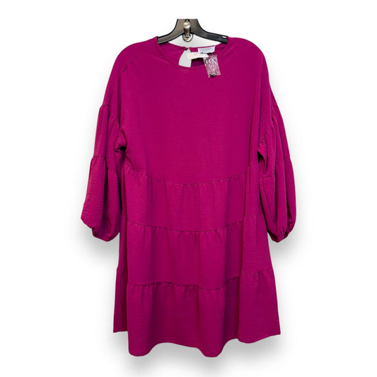 Dress Casual Short By Mudpie In Fuschia, Size: S