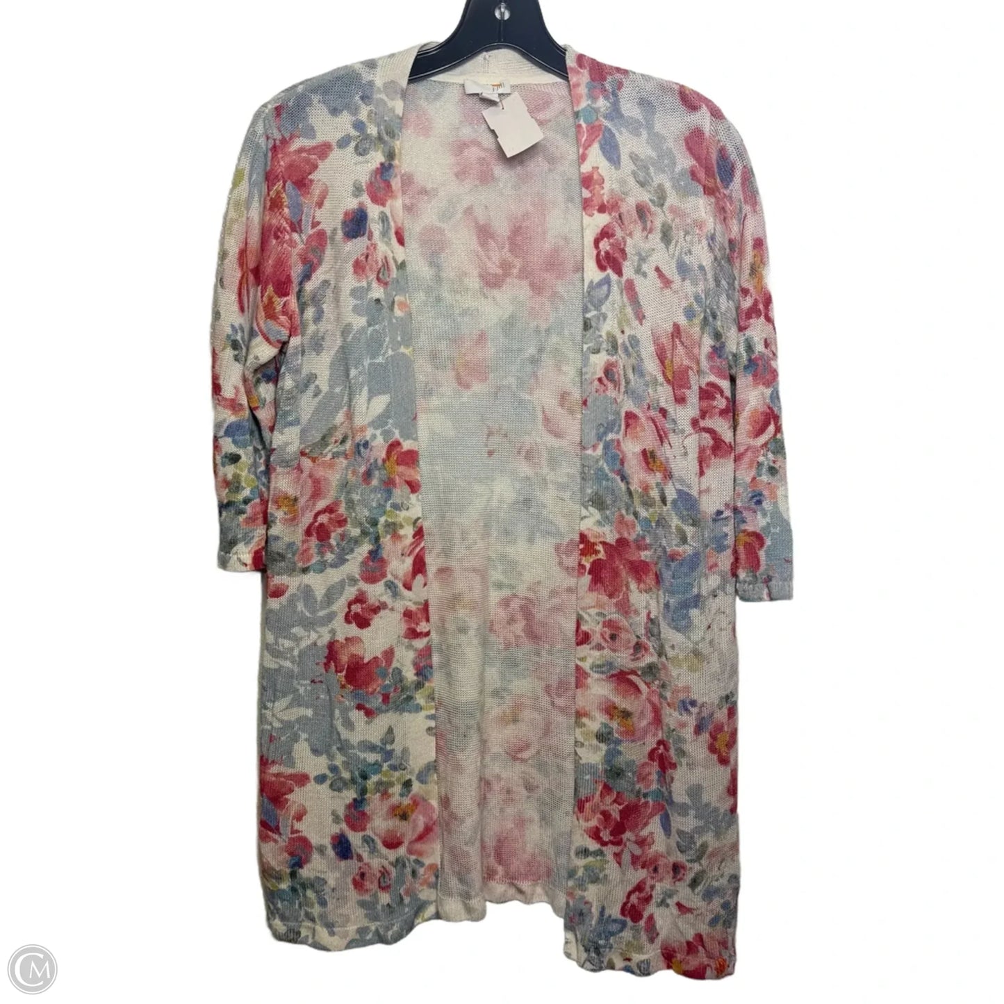 Cardigan By J. Jill In Floral Print, Size: Xs