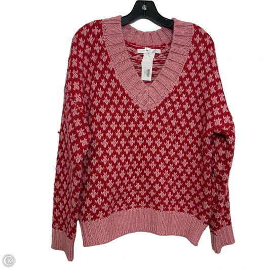 Sweater By Altard State In Pink & Red, Size: S