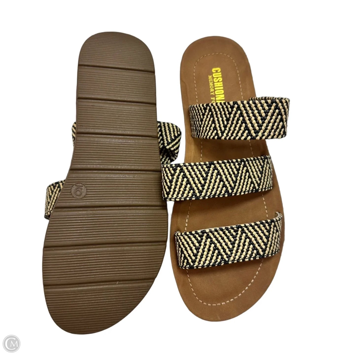 Sandals Flats By Cushionaire In Beige, Size: 9