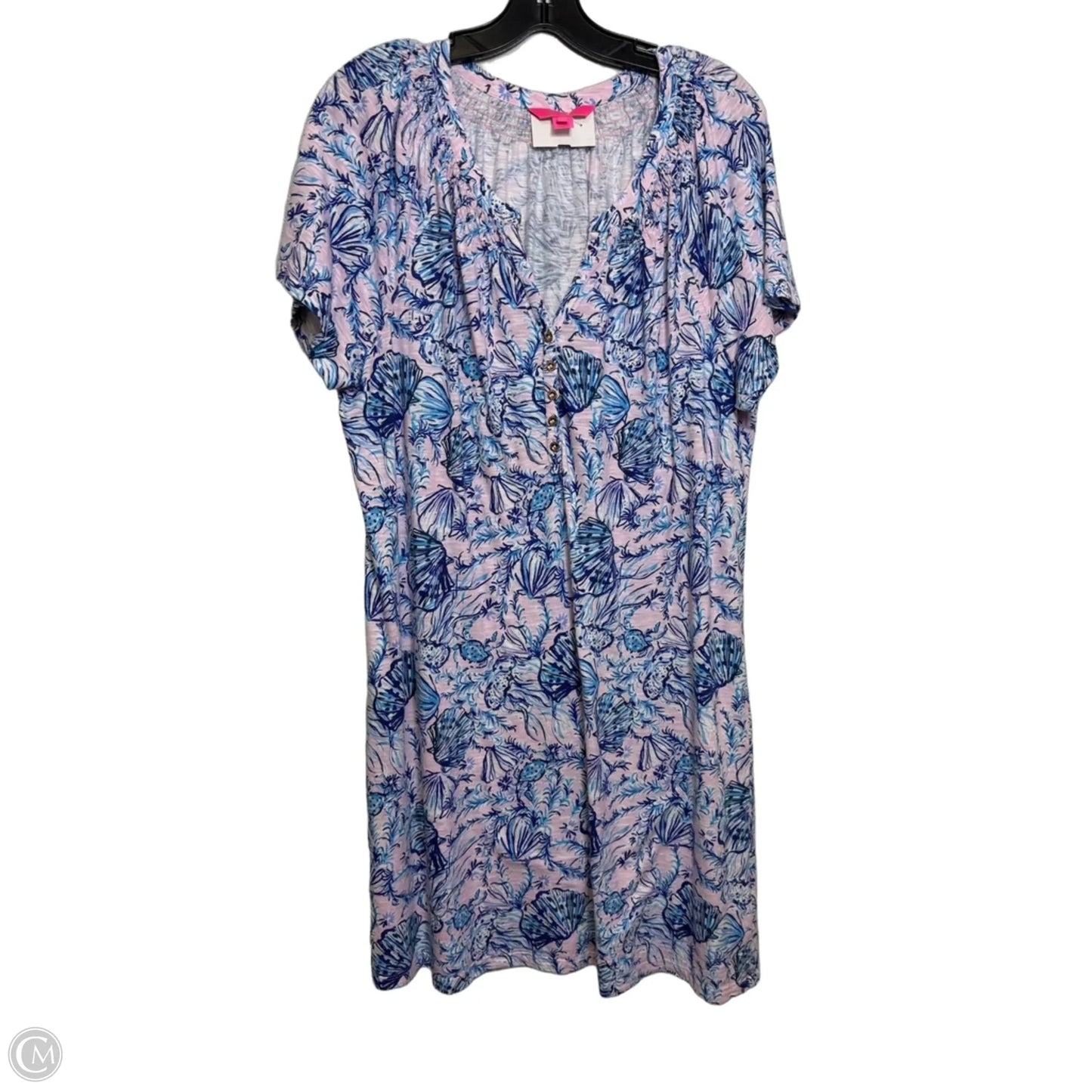 Dress Designer By Lilly Pulitzer In Blue & Pink, Size: Xxl