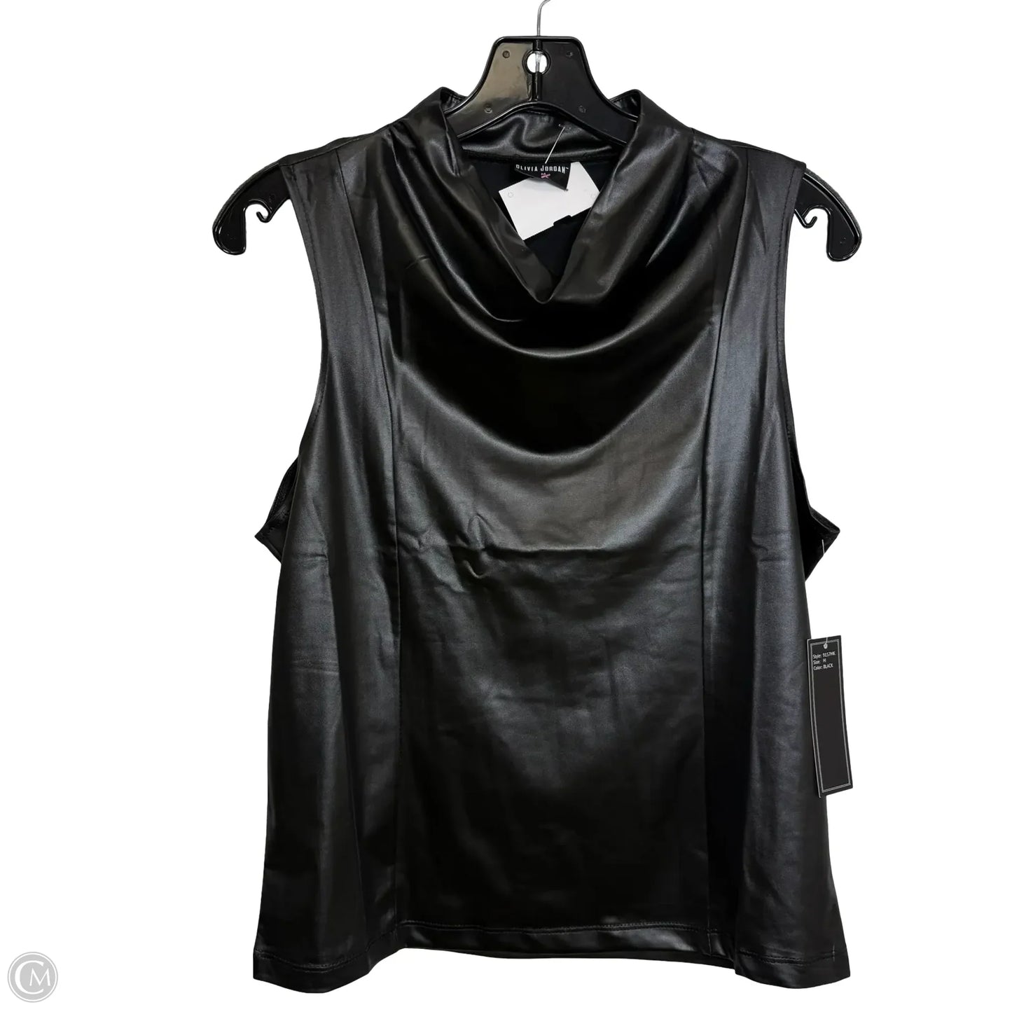 Top Sleeveless By Clothes Mentor In Black, Size: M