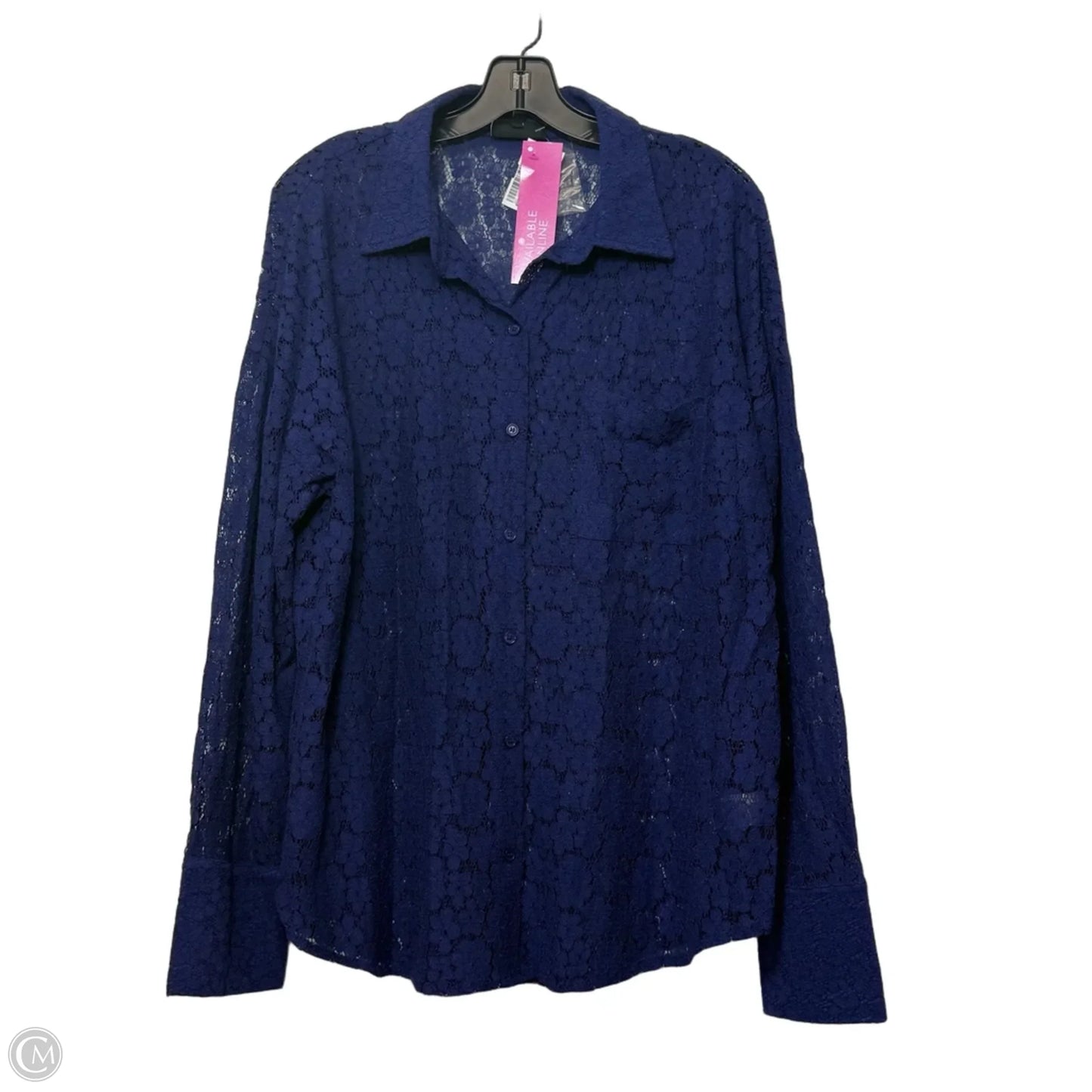 Top Long Sleeve By Vici In Purple, Size: M