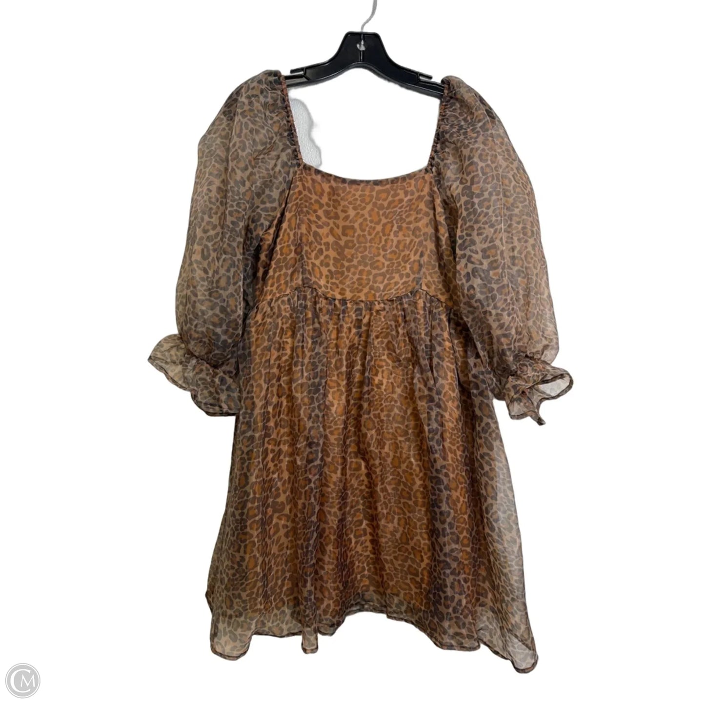 Dress Casual Maxi By Entro In Leopard Print, Size: L