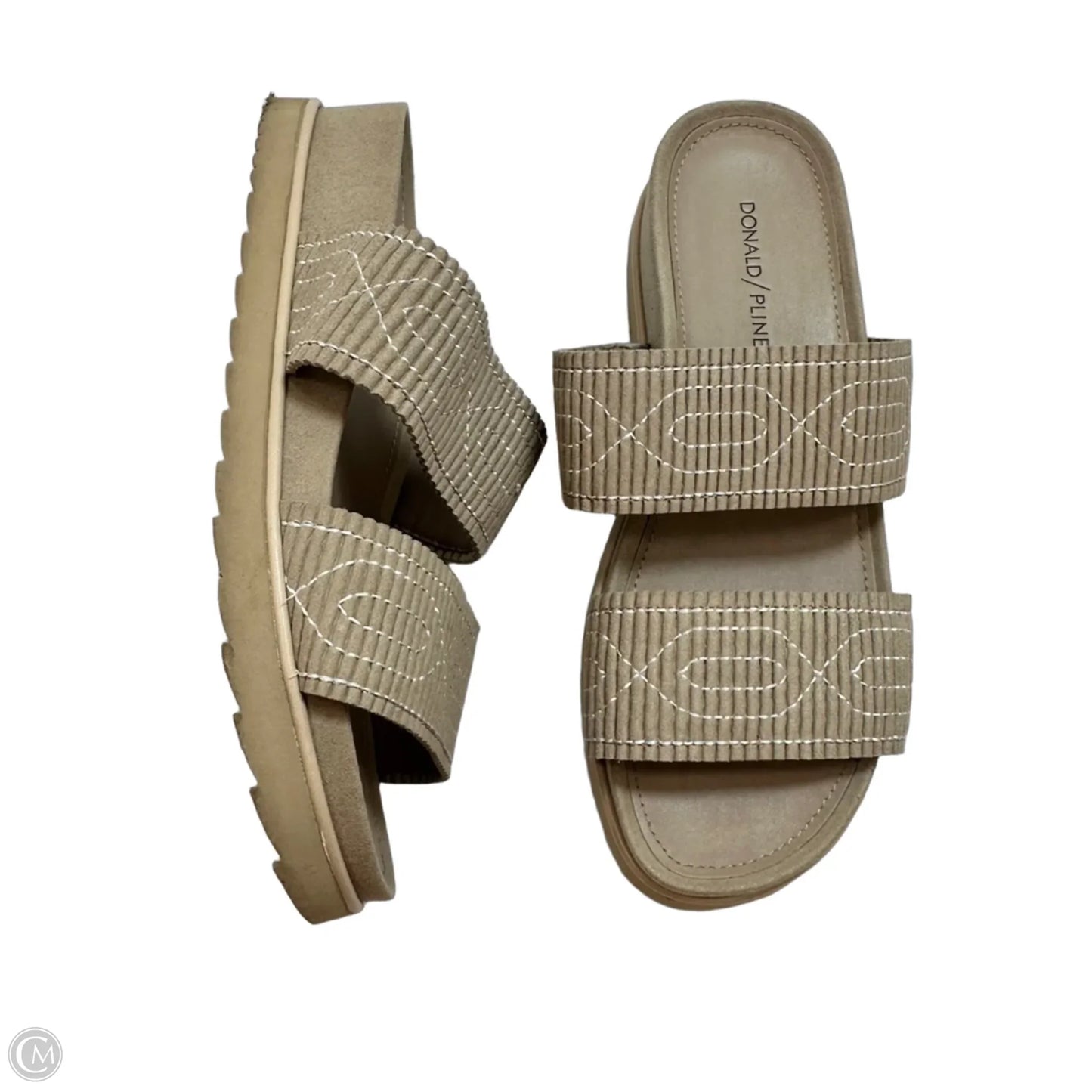 Sandals Flats By Donald Pliner In Beige, Size: 8