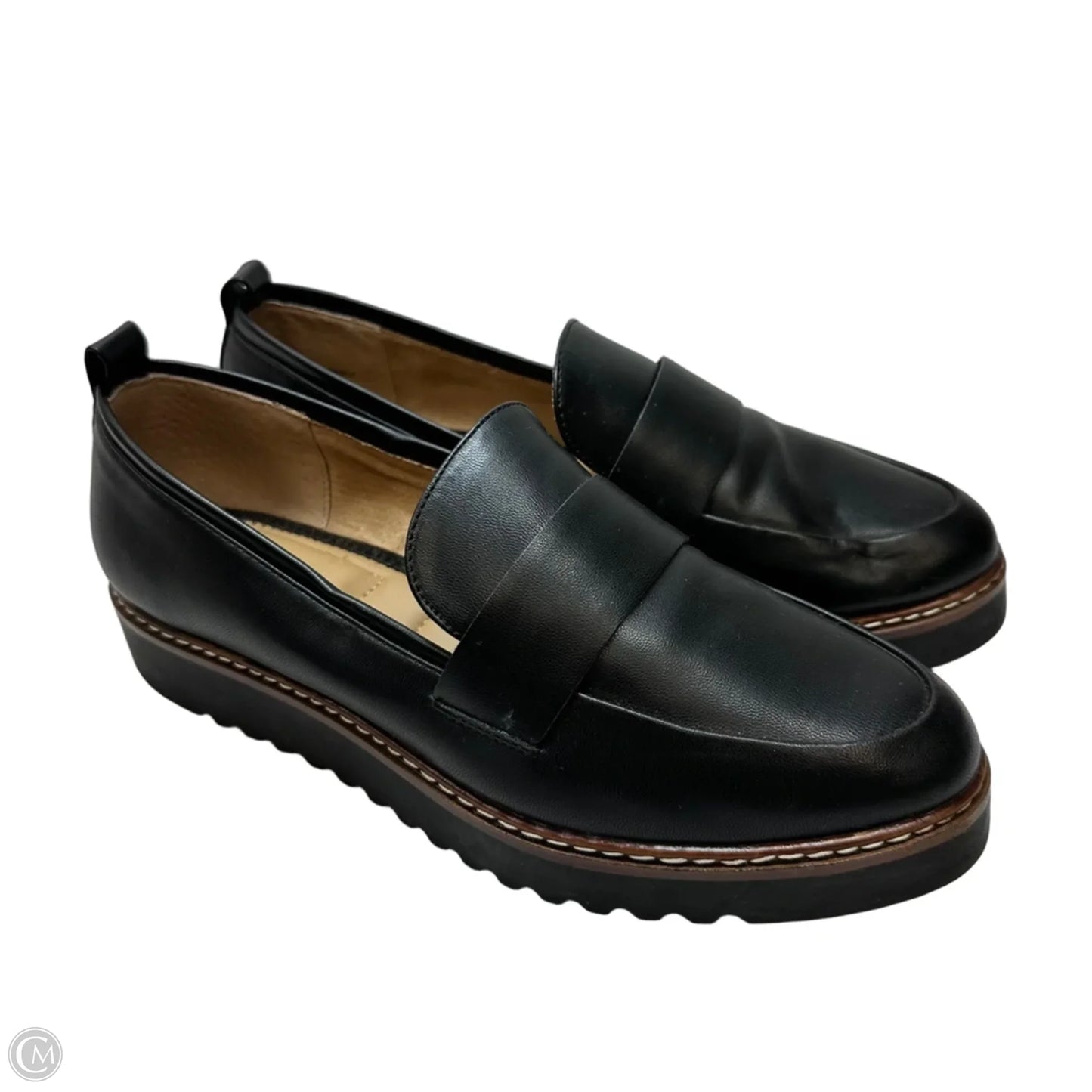 Shoes Flats By Clothes Mentor In Black, Size: 8.5