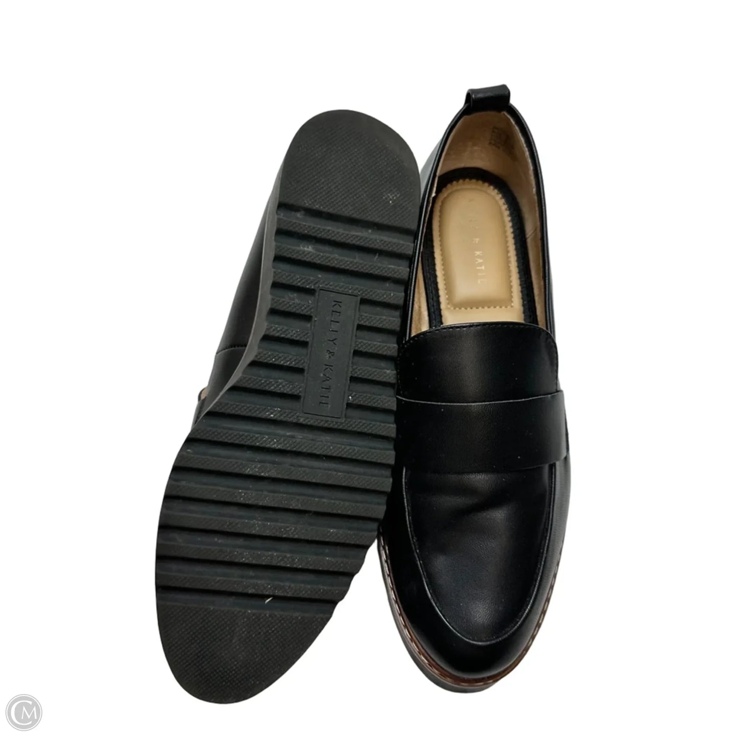Shoes Flats By Clothes Mentor In Black, Size: 8.5
