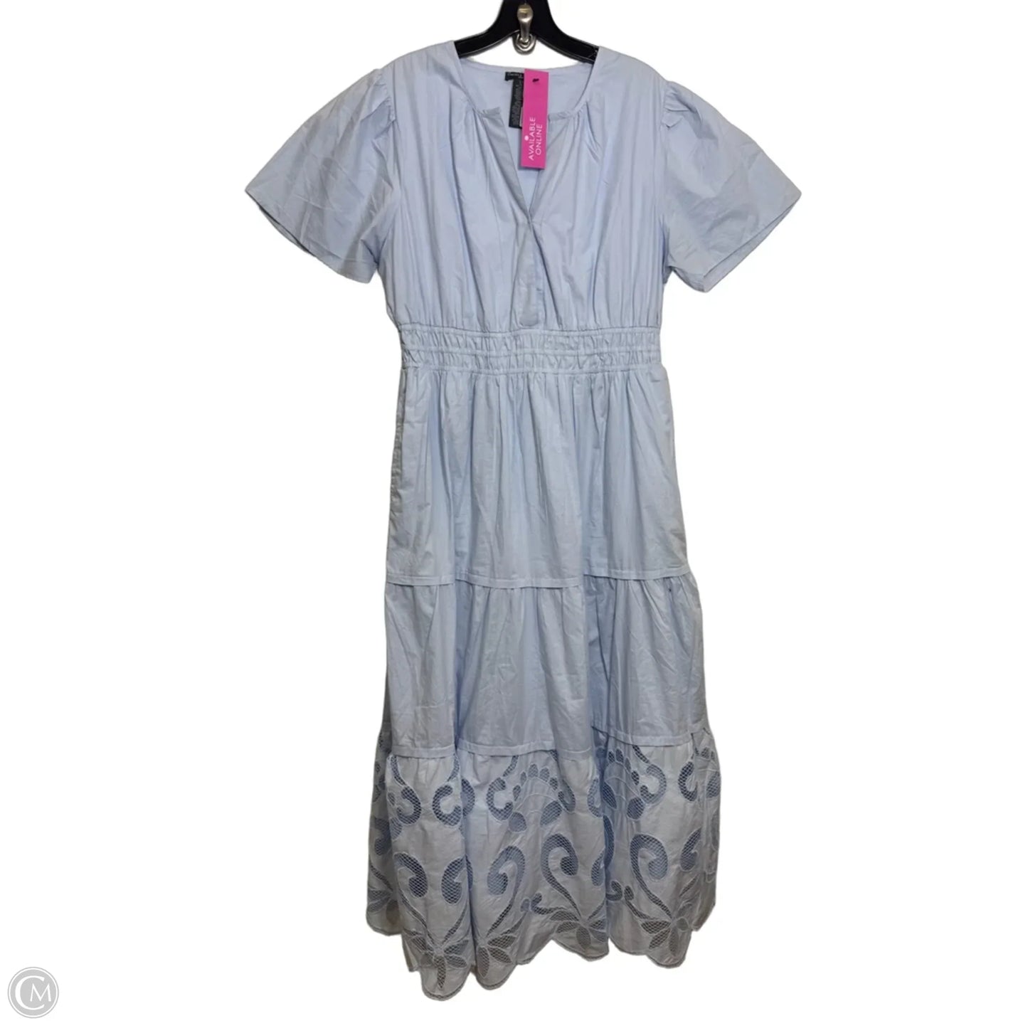 Dress Casual Maxi By Chelsea And Theodore In Blue, Size: L