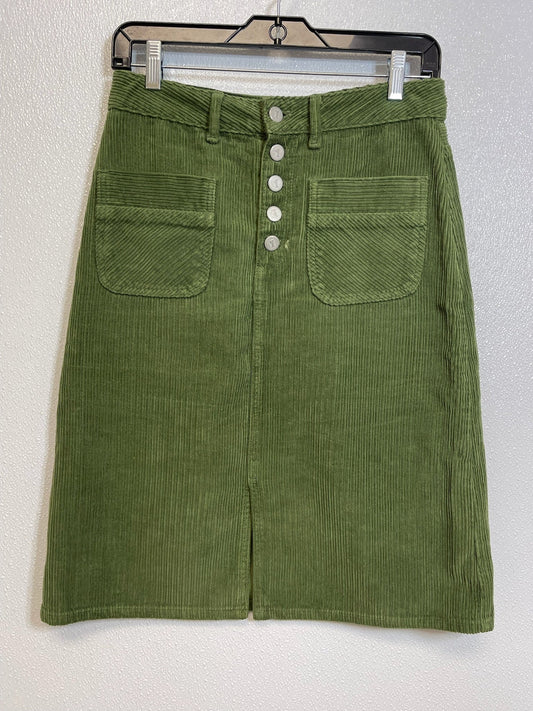Green Skirt Mini & Short Pilcro, Size 2