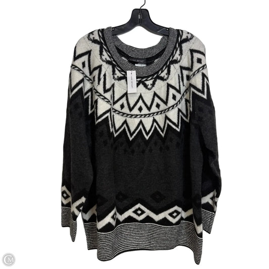 Sweater By Lane Bryant In Black & White, Size: 22