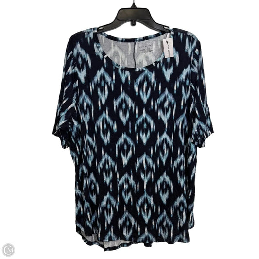Top Short Sleeve By Lane Bryant In Blue, Size: 18