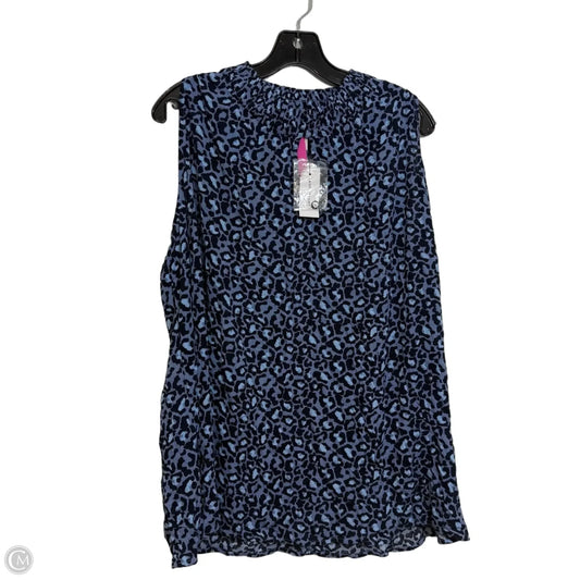 Top Sleeveless By Lane Bryant In Blue, Size: 20