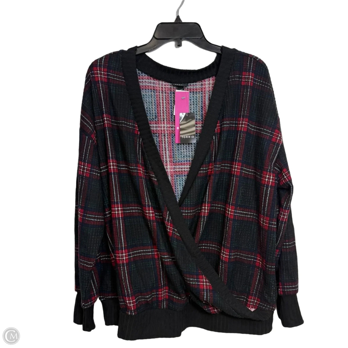Cardigan By Torrid In Plaid Pattern, Size: 2x