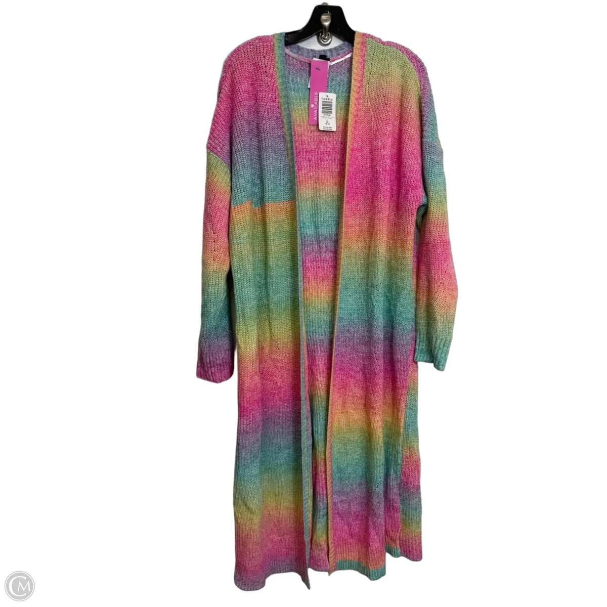 Cardigan By Torrid In Rainbow Print, Size: 2x
