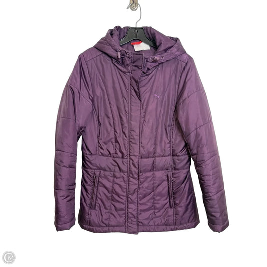 Jacket Puffer & Quilted By Puma In Purple, Size: M