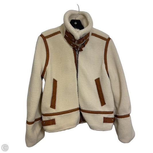 Jacket Faux Fur & Sherpa By Blanknyc In White, Size: M
