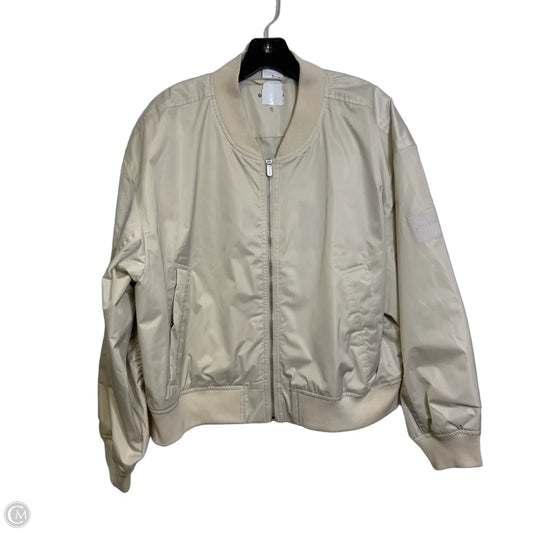Jacket Moto By Athleta In Cream, Size: Xl