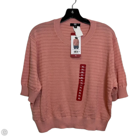 Top Short Sleeve Designer By Frye In Peach, Size: Xl