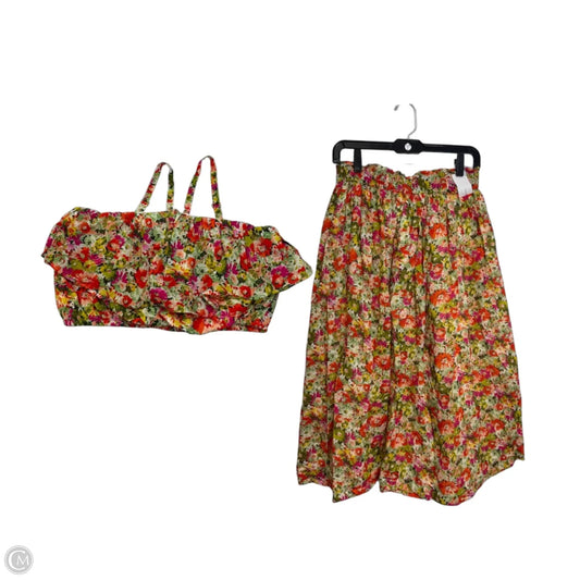 Skirt Set 2pc By J. Crew In Floral Print, Size: S