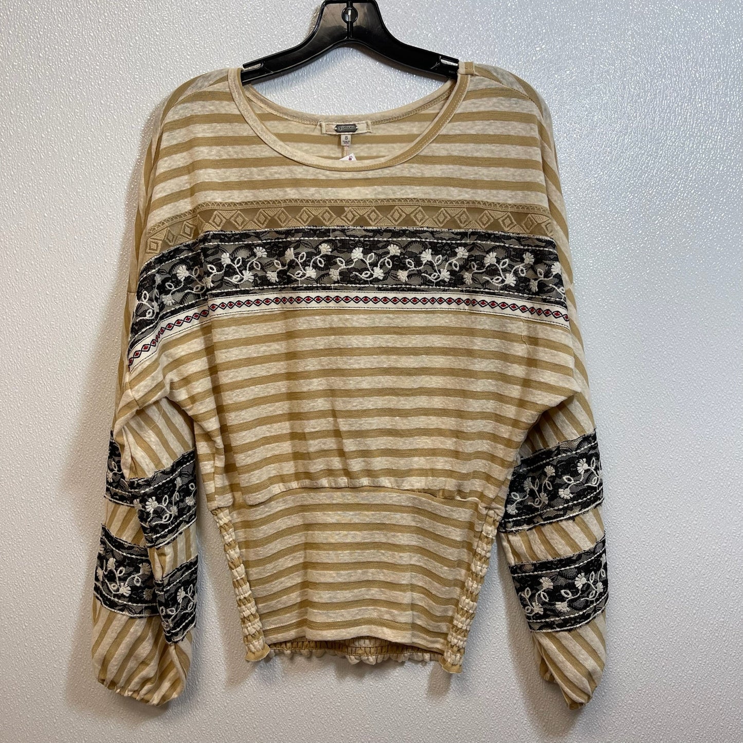 Top Long Sleeve By Clothes Mentor In Striped, Size: S