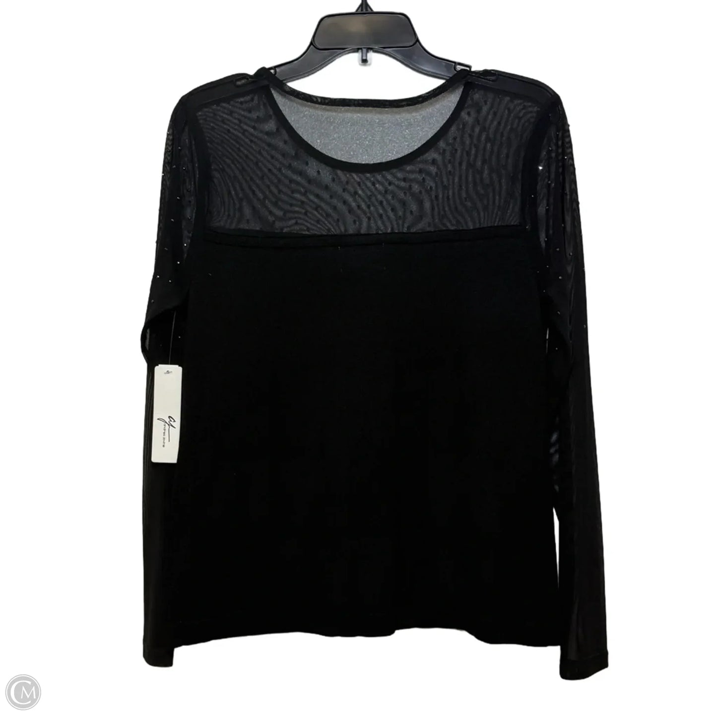 Top Long Sleeve By Clothes Mentor In Black, Size: L