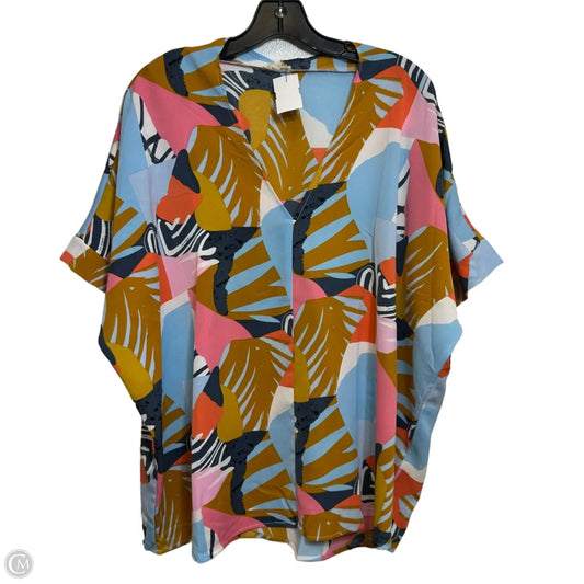 Top Short Sleeve By Jodifl In Multi-colored, Size: L