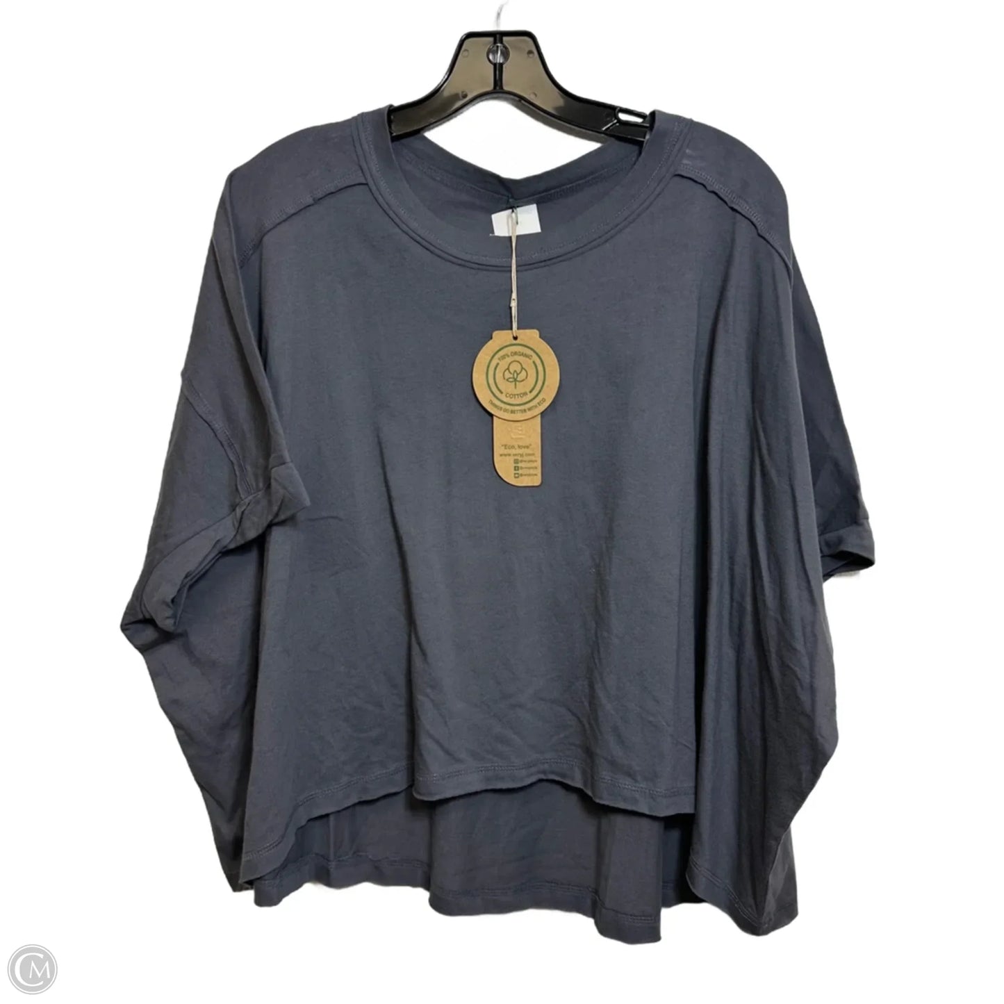 Top Short Sleeve By Clothes Mentor In Grey, Size: L