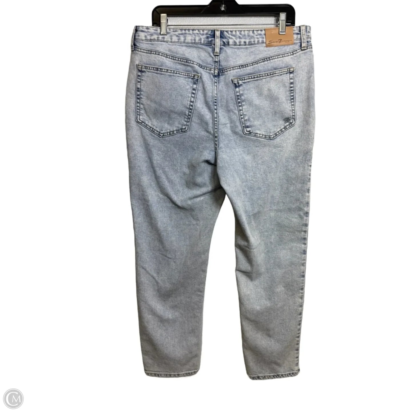 Jeans Straight By Seven 7 In Blue, Size: 12